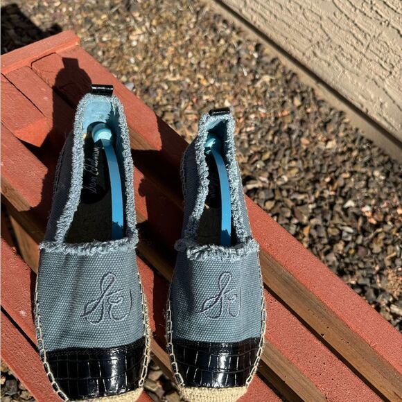 Sam Edelman Blue canvas Espadrille flats NWOT SZ 10 - Picture 9 of 13